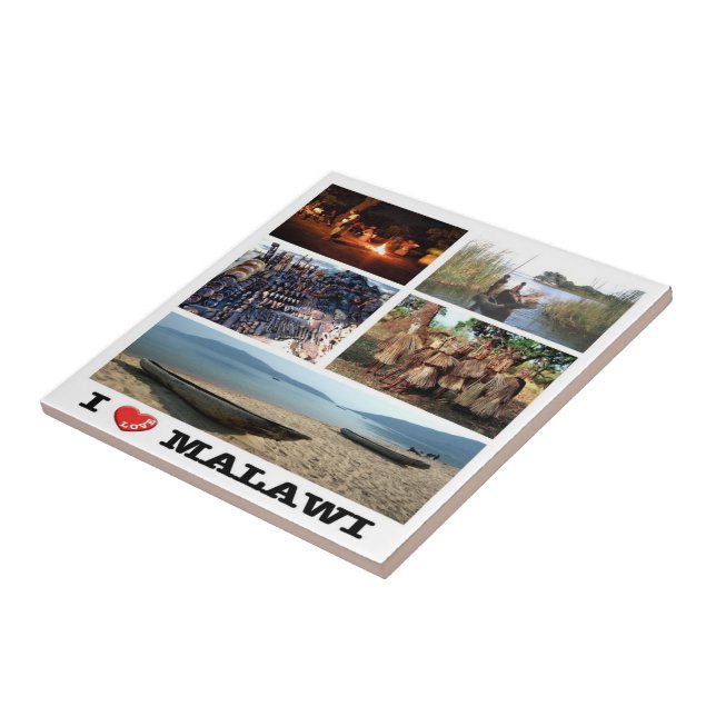 Carreau zMW009 MALAWI Love, Mosaic, Afrique, (Côté)