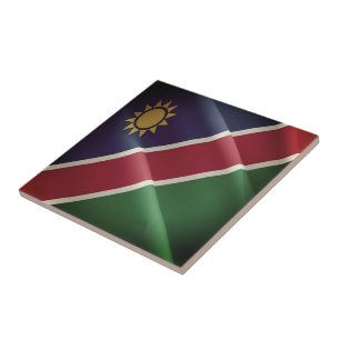 Carreau zNA002 NAMIBIE, Drapeau de la vague, Afrique,
