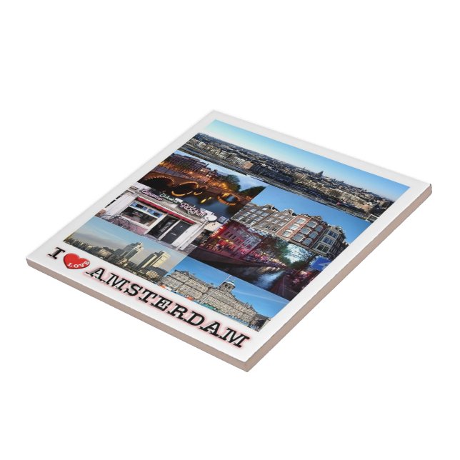 Carreau zNL012 AMSTERDAM "I Love", (Côté)