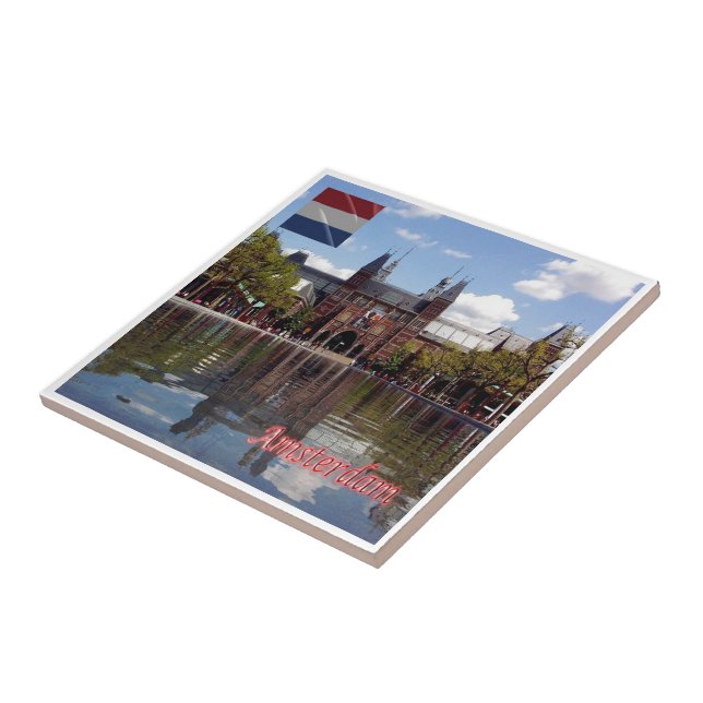 Carreau zNL015 RIJKSMUSEUM Amsterdam, Pays-Bas, (Côté)