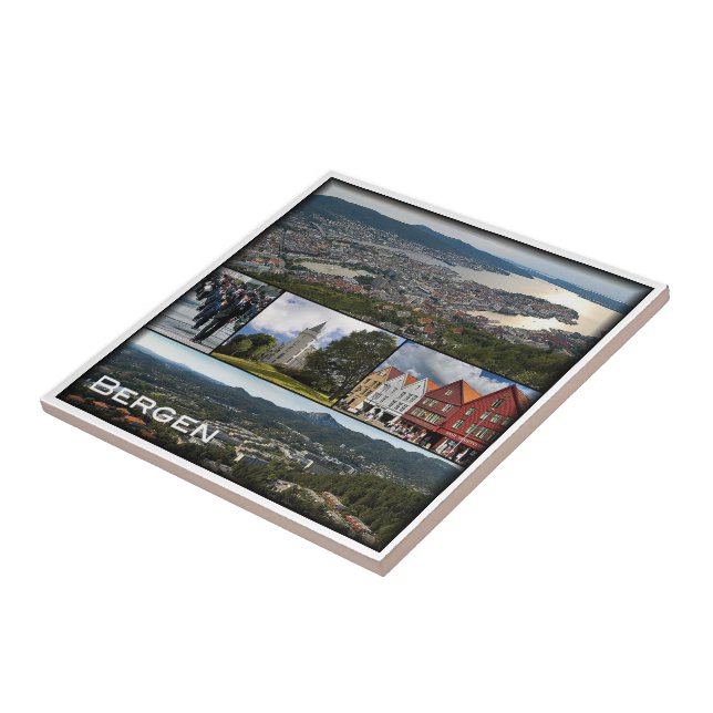 Carreau zNO043 BERGEN, Norvège, Europe, (Côté)