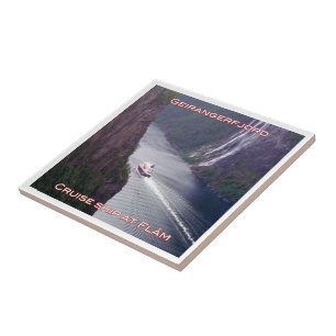 Carreau zNO123 GEIRANGERFJORD, MSC Kong Harald, Norvège,