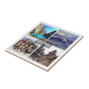 Carreau ZNP009 NEPAL collage, Asie,