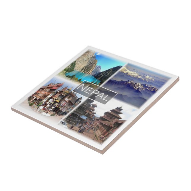 Carreau ZNP009 NEPAL collage, Asie, (Côté)