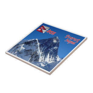 Carreau zNP011 MOUNT EVEREST, Népal, Asie,