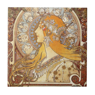 Carreau Zodiac par Alphonse Mucha