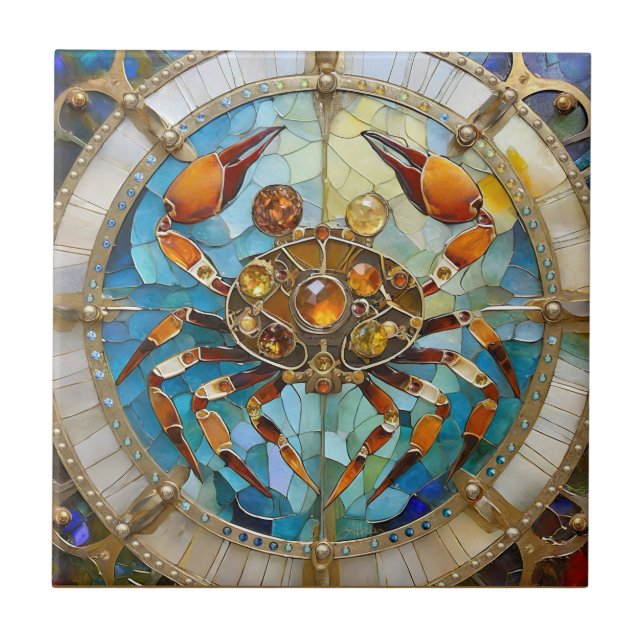 Carreau Zodiaque - Cancer Le Crabe (Devant)