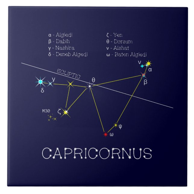 Carreau Zodiaque Capricornus (Devant)