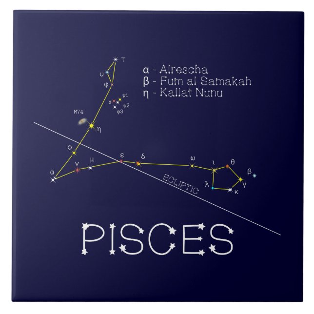 Carreau Zodiaque Pisces (Devant)