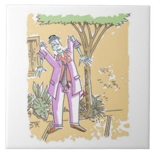 Carreau Zombie grande tuile