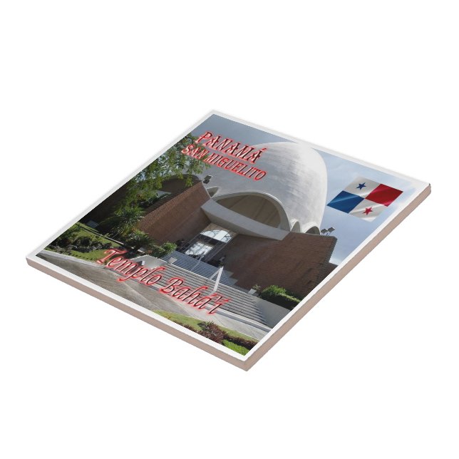 Carreau zPA012 PANAMA, temple Bahá'í à San Miguelito, (Côté)