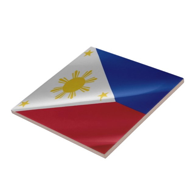 Carreau zPH002 agitant Philippine FLAG Philippines, (Côté)