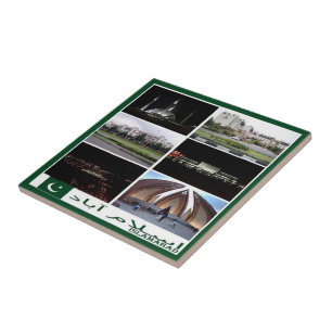 Carreau zPK003 collage de ISLAMABAD, Pakistan Asie,