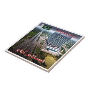 Carreau zPK009 ISLAMABAD vue de nuit, Pakistan,