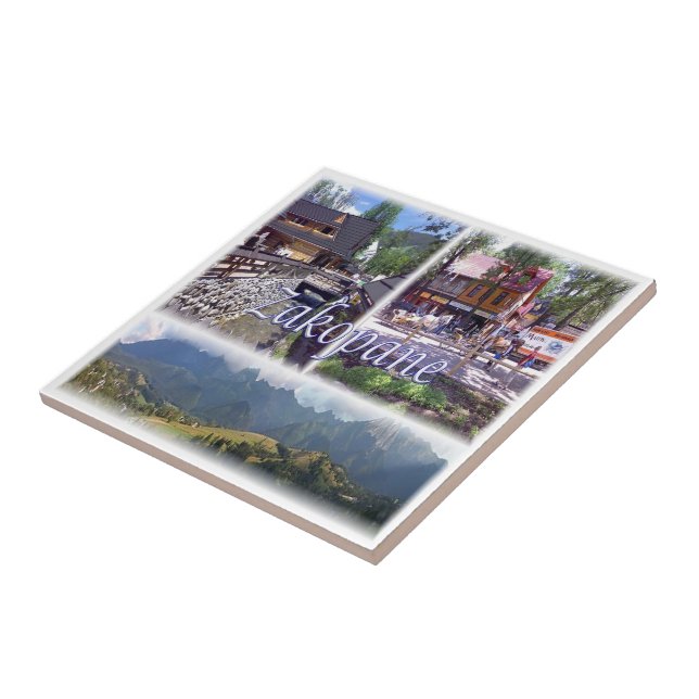 Carreau zPL007 ZAKOPANE, Pologne, Europe, (Côté)