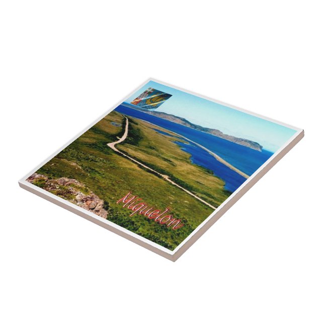 Carreau zPM004 MIQUELON, Paysage, Amérique, (Côté)