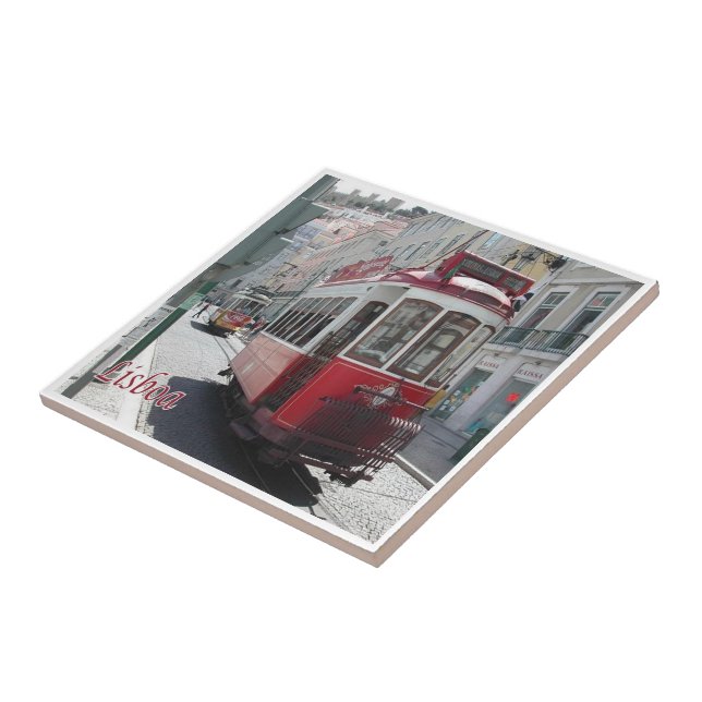 Carreau zPT014 - Tram Streetcar LISBON, Portugal, (Côté)