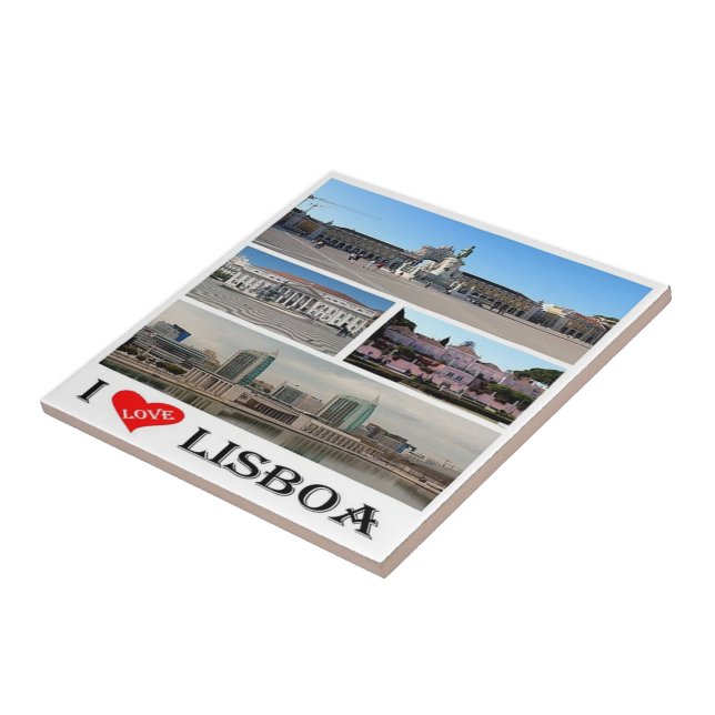 Carreau zPT019 LISBON "II Love", Portugal, Europe, (Côté)