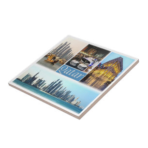 Carreau zQA003 mosaïque du QATAR, Asie,