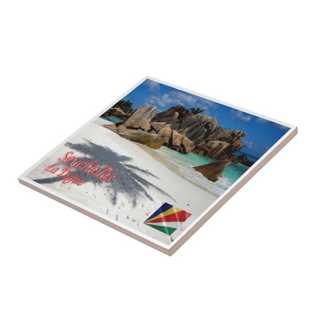 Carreau zSC006 SEYCHELLES, La Digue, Afrique, (Côté)