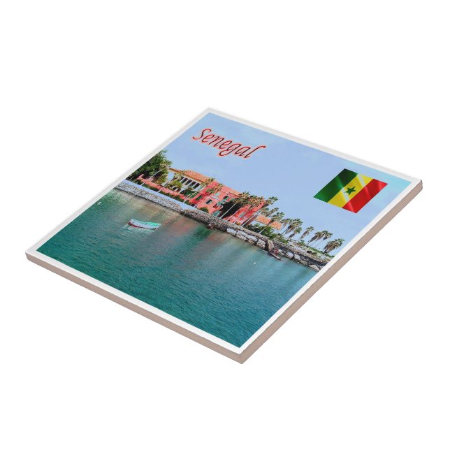 Carreau zSN008 SÉNÉGAL, île de Port de Gorée, (Côté)