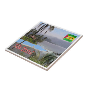 Carreau zST003 SAO TOME', Panorama, Afrique,