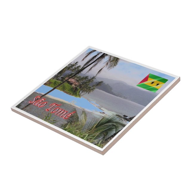 Carreau zST003 SAO TOME', Panorama, Afrique, (Côté)