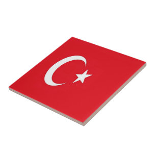 Carreau zTR001 DRAPEAU TURC TURQUIE,