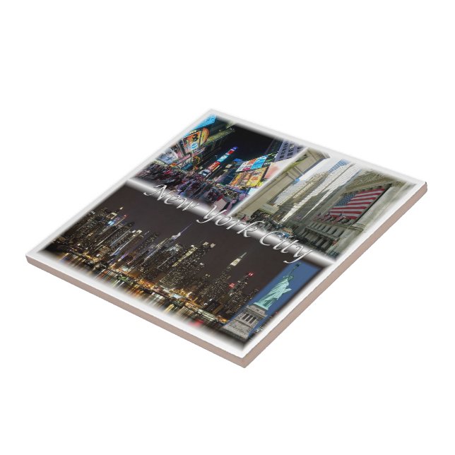 Carreau zUS055 NEW YORK City, Mosaic, Amérique, (Côté)