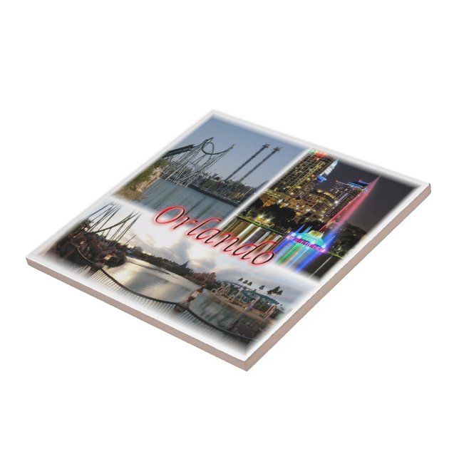 Carreau zUS056 ORLANDO Florida, Orlando, Amérique, (Côté)