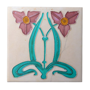 Carreaux Art Nouveau Majolica