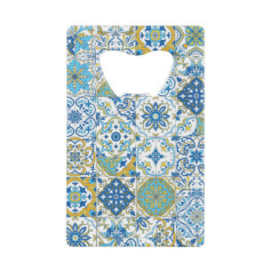 Carreaux azulejo bleu et jaune