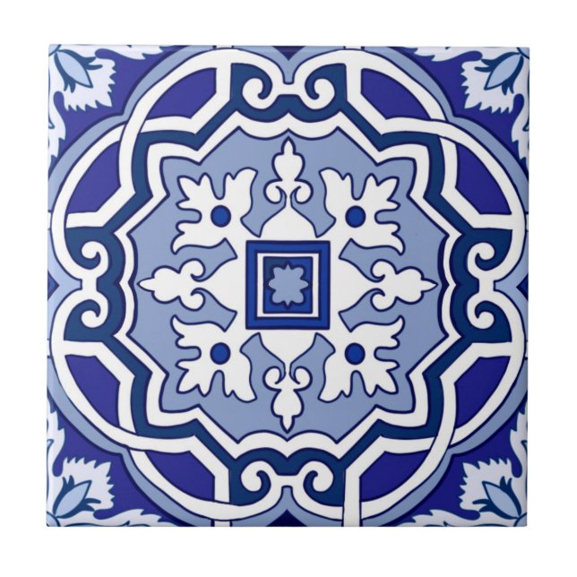 Carreaux bleus, Carreaux méditerranéens, majolica  (Devant)