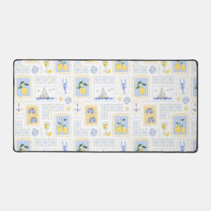Carreaux Bleus Méditerranéens Citron Jaune Côtiers