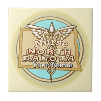 Carreaux Caducée d'infirmière du Dakota du Nord