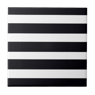 Carreaux Carrelage moderne chic NOIR & BLANC STRIP