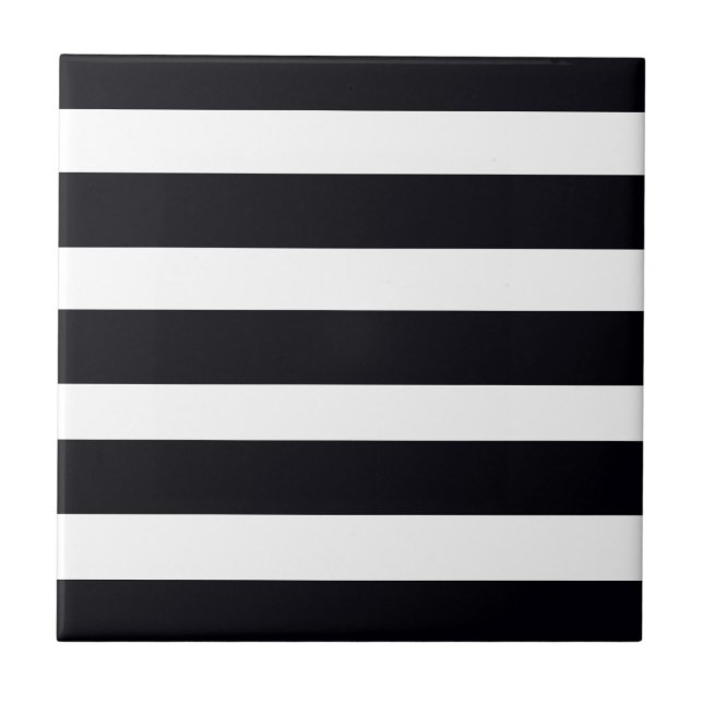 Carreaux Carrelage moderne chic NOIR & BLANC STRIP (Devant)