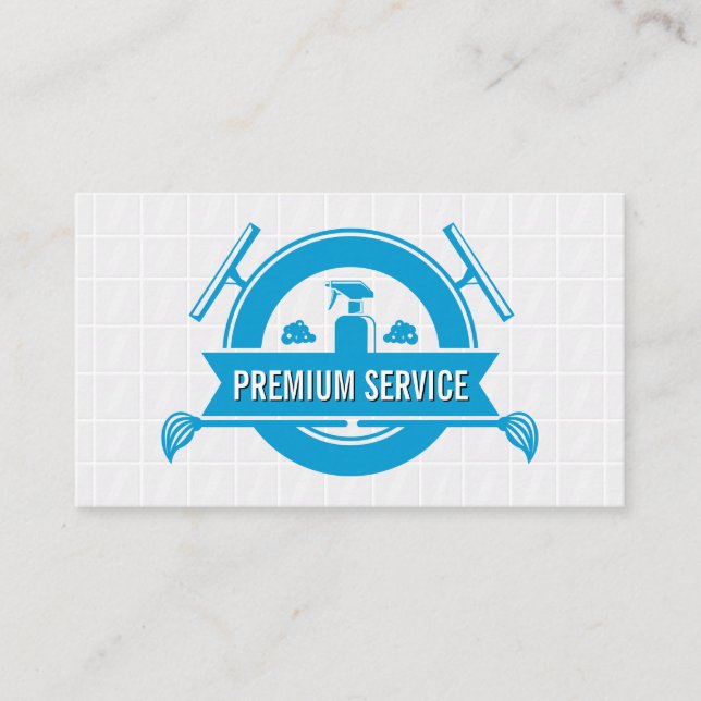 Carreaux | Cartes plus propres | Mops et Spray (Devant)