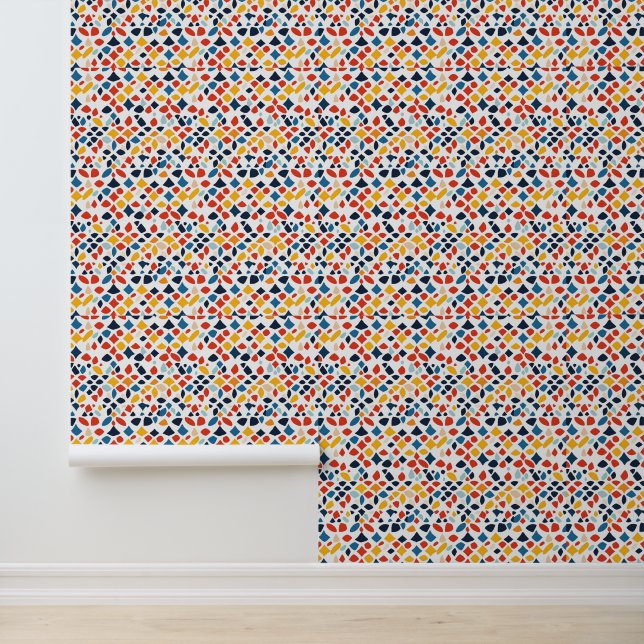 Carreaux cassés colorés comme papier peint (Application)