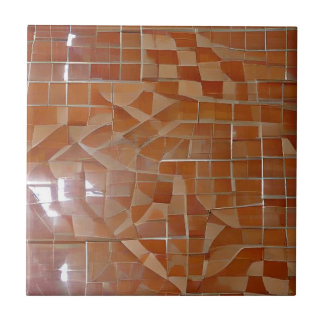 Carreaux céramique beige orange (Devant)
