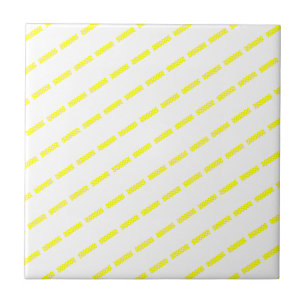 Carreaux céramique jaune Polkadot blanc