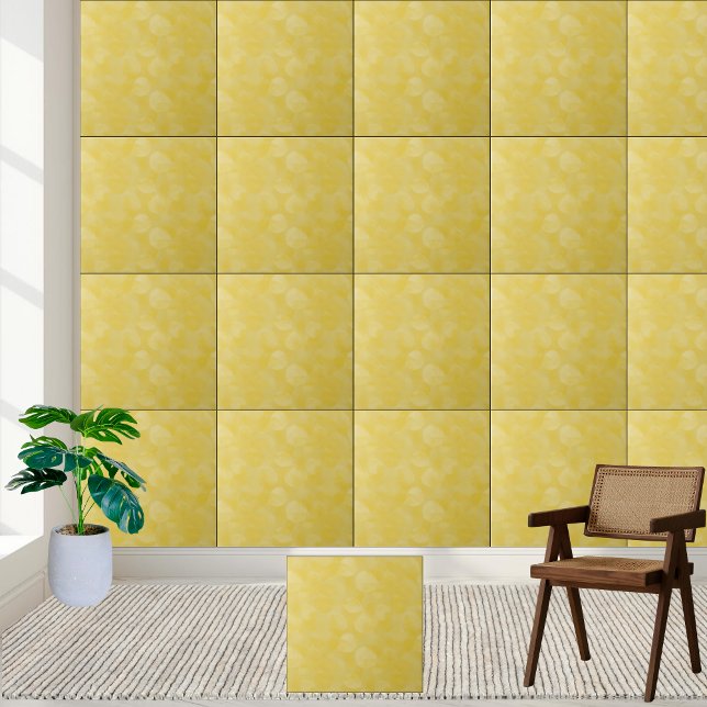 Carreaux céramiques citron-goutte (Lemon Drop Bumbleberries Ceramic Tile)