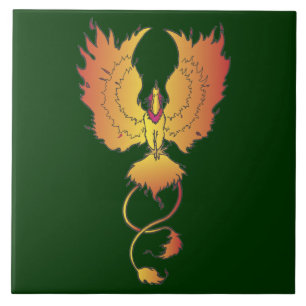 Carreaux d'accents décoratifs Phoenix ascendant