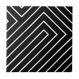 carreaux d'art géométrique noir et blanc