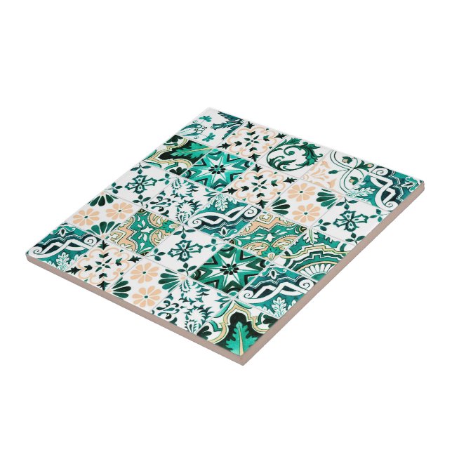 Carreaux d'Azulejo Émeraude (Côté)