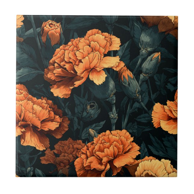 Carreaux de Carnation Rétro Cool pour l'Espace de  (Devant)