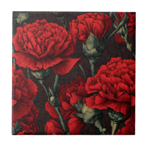 Carreaux de Carnation Vintage Chic pour Espace de