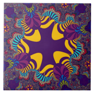 Carreaux de carreaux de croix d'or violet personna