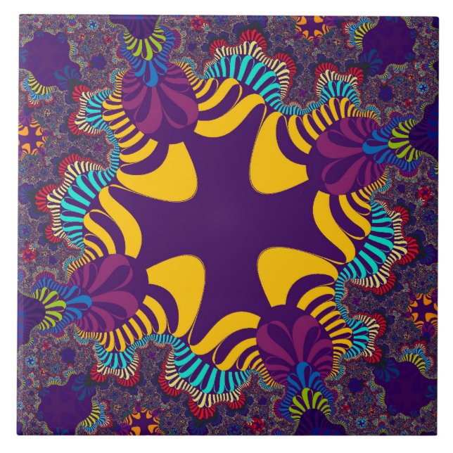 Carreaux de carreaux de croix d'or violet personna (Devant)