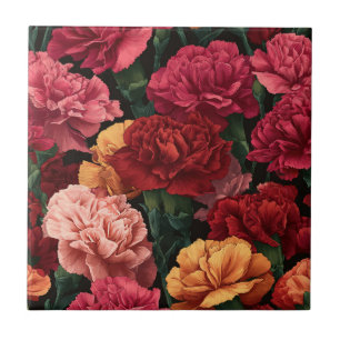 Carreaux de Carthame Floral Uniques pour le Sol de